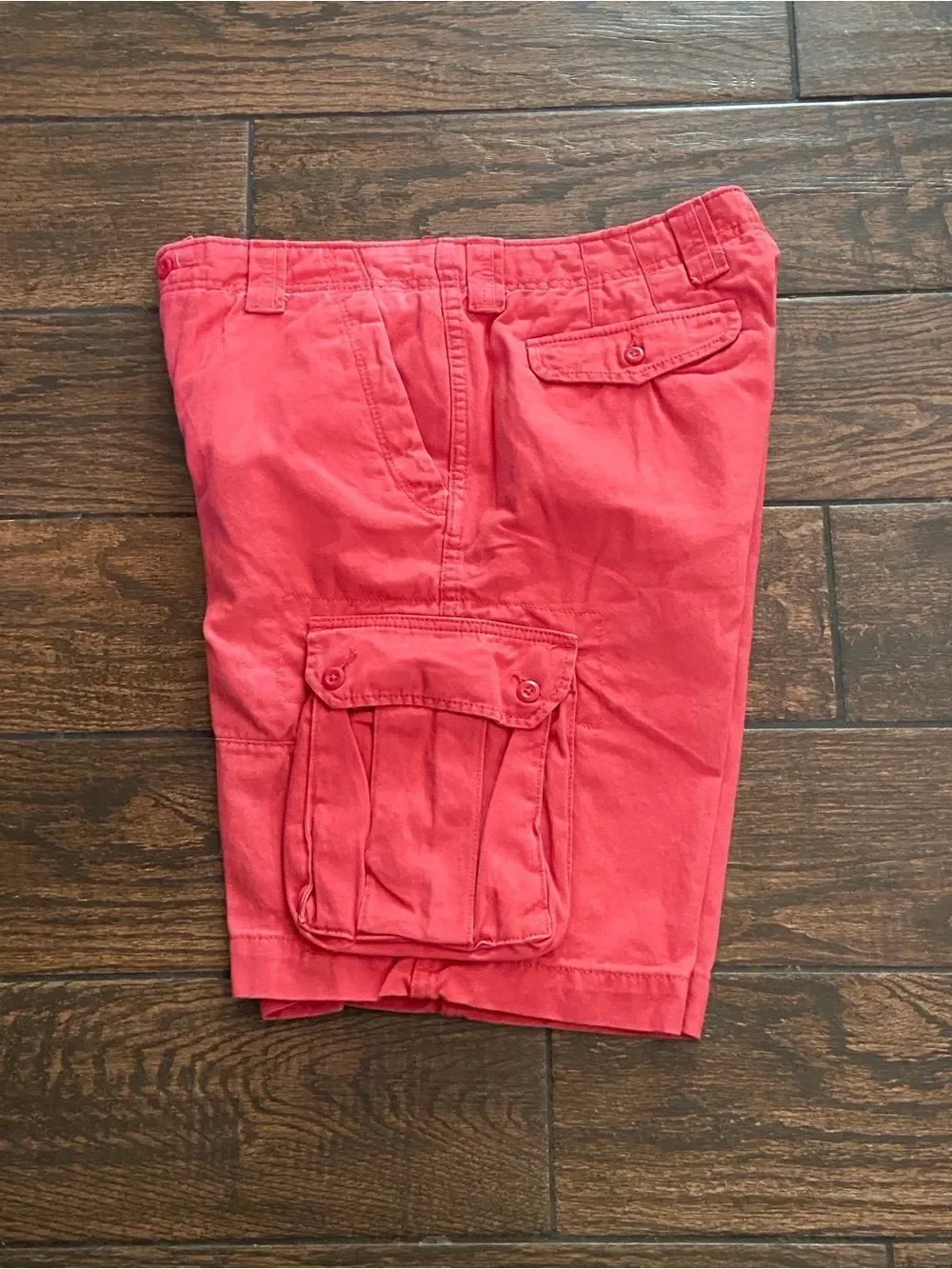 AL & Company Coral Cotton Shorts - Vibrant Coral American Living Size 33